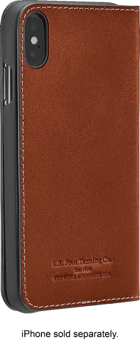 Apple iPhone Xs Max Leather Folio Case .